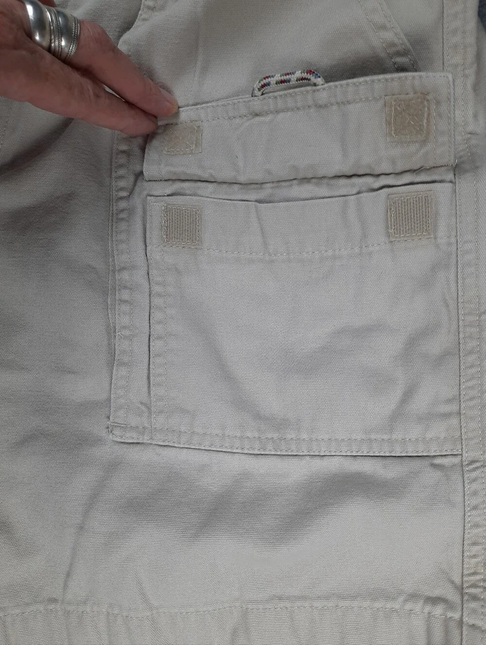 LL Bean Tan Cotton Cargo Shorts SZ 38